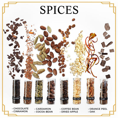 Speakeasy DIY Cocktail Infusion Kit and Whiskey Smoker 24pc - Gifts for Whiskey Lovers