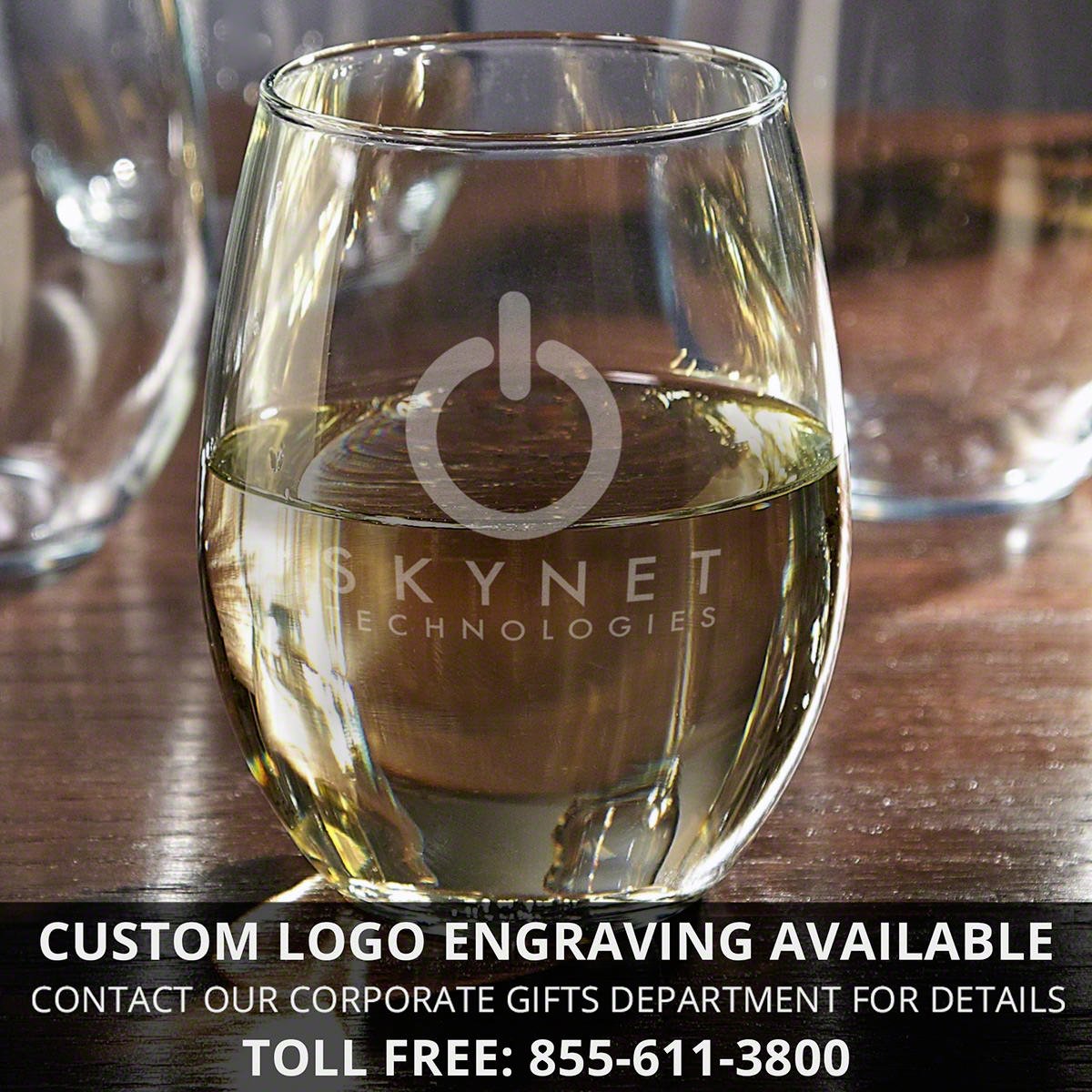 Stemless Wine Glasses, Set of 4