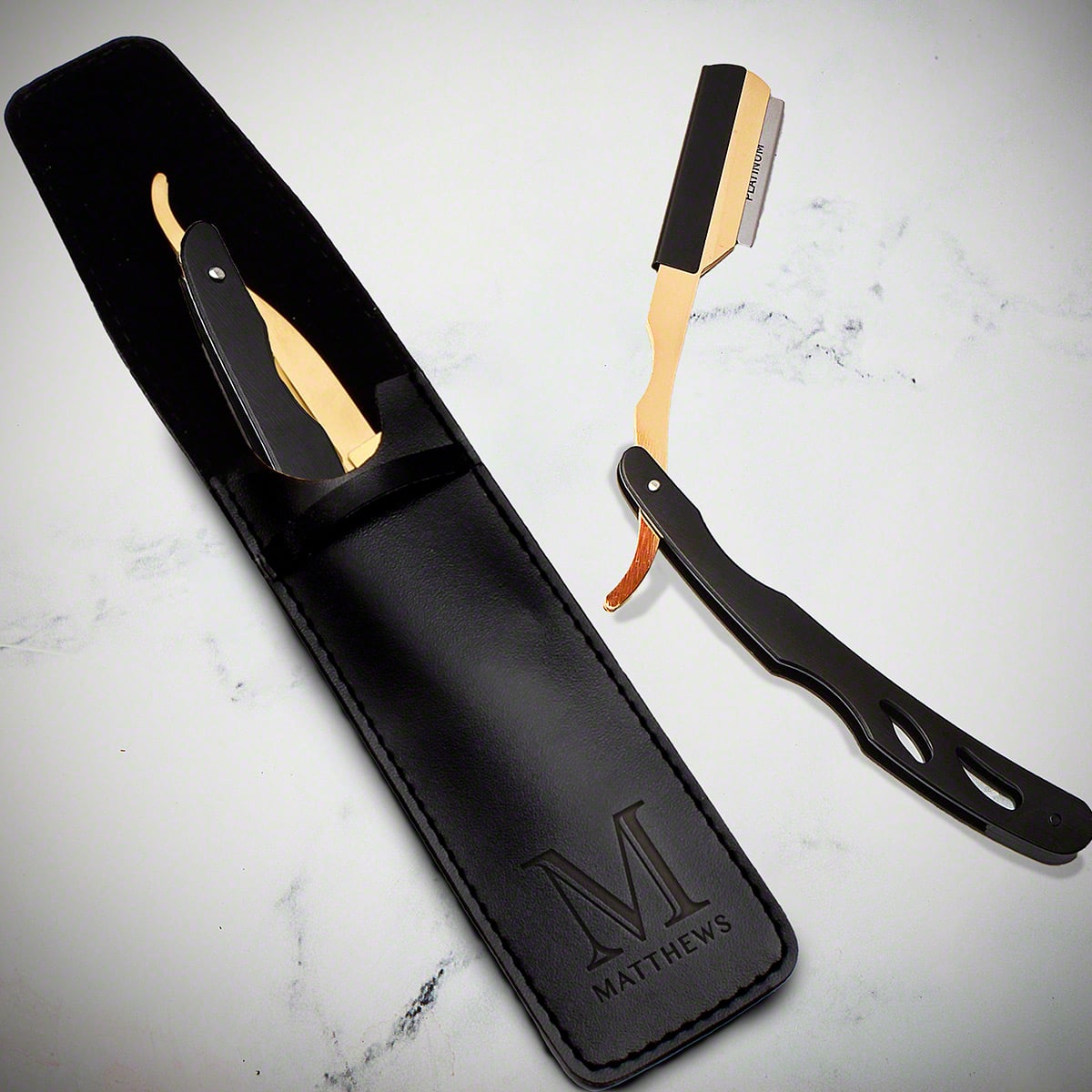 Benton Custom Straight Razor Kit with Replacement Blades - Heston
