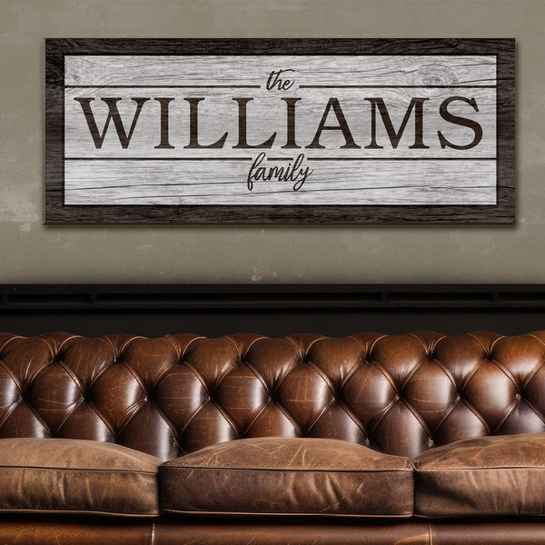Surrounded by Love Wooden Family Sign