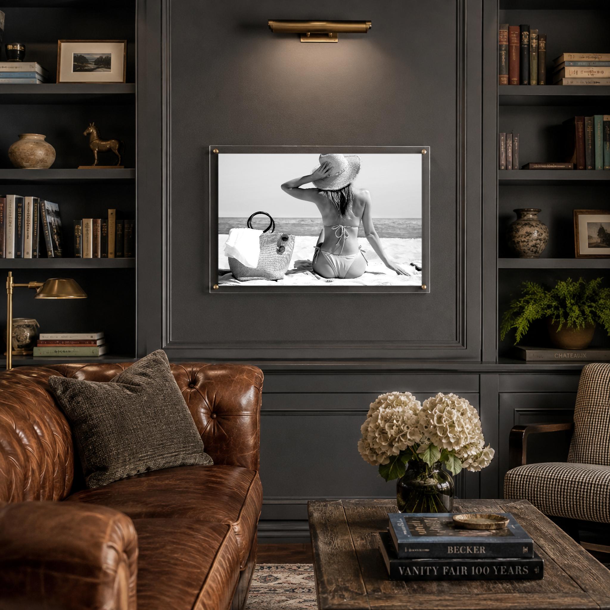 Tan Lines Pending Black & White Acrylic Wall Art Print