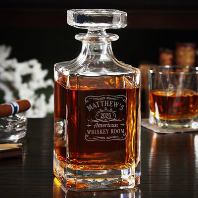 Tennessee Whiskey Personalized Whiskey Decanter Set and Sign