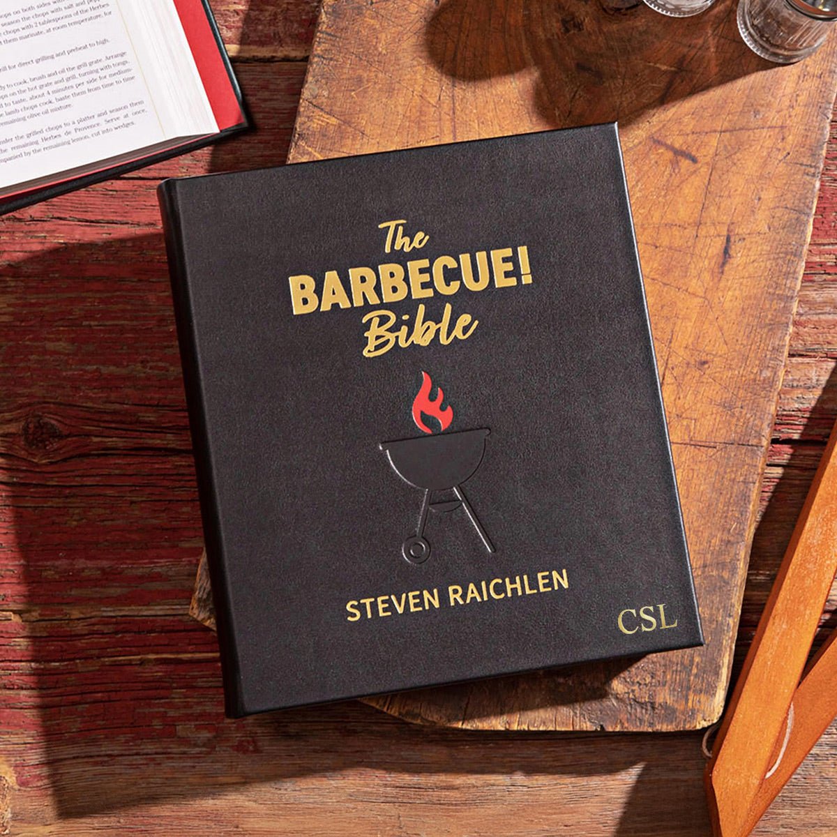 The Barbecue Bible - Coffee Table Book, Leather Bound