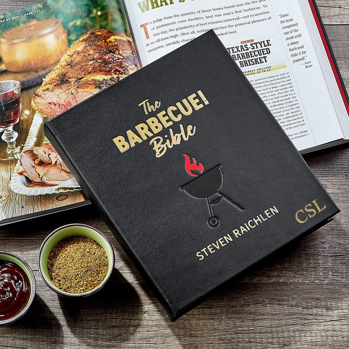 The Barbecue Bible - Coffee Table Book, Leather Bound