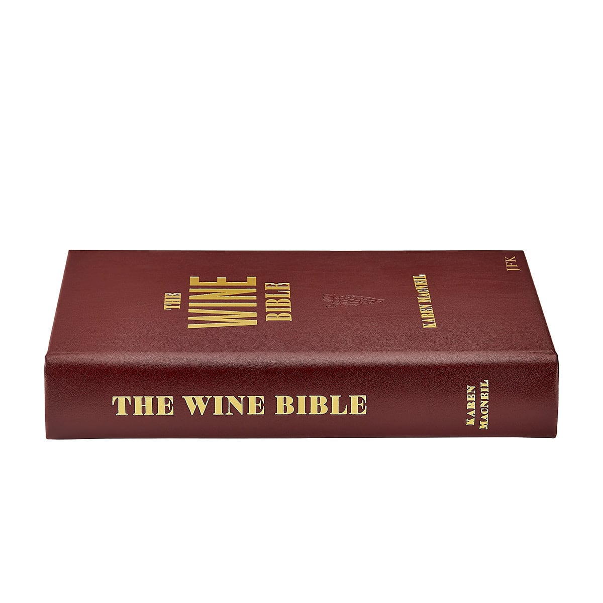 The Wine Bible, Personalized Burgundy Leather Bound Book