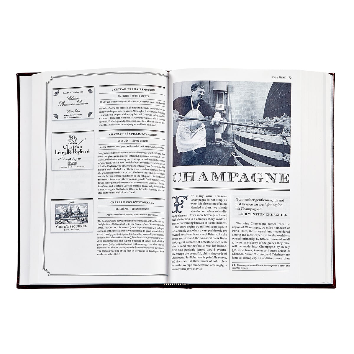 The Wine Bible, Personalized Burgundy Leather Bound Book