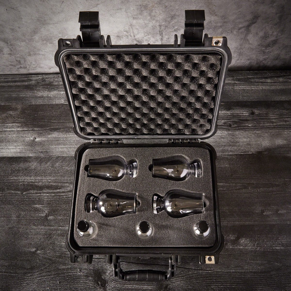 Unbreakable Personalized Glencairn Bourbon Travel Case - 9pc Set
