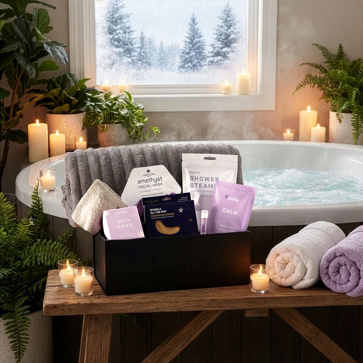 Vienna Lavender Self - Care Spa Gift Basket