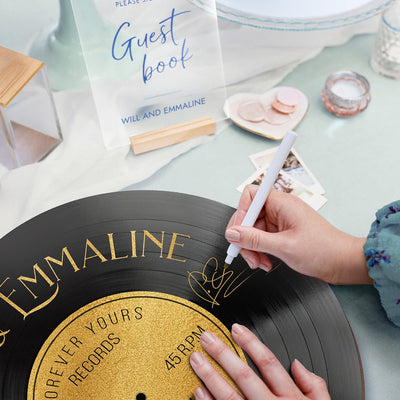 Vinyl Record Album Custom Wood Sign Wall Art Decor (2 Color Options)