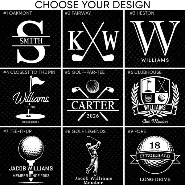 Winslow Whiskey Golf Set - Serving Tray w/ Golf Decanter & Golf Ball Glasses