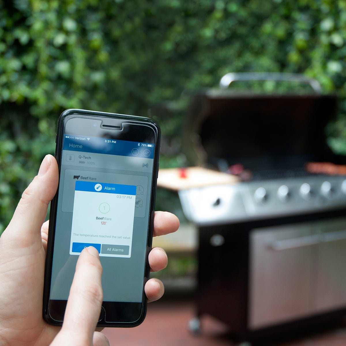 Wireless Bluetooth Meat Thermometer by Q - TECH