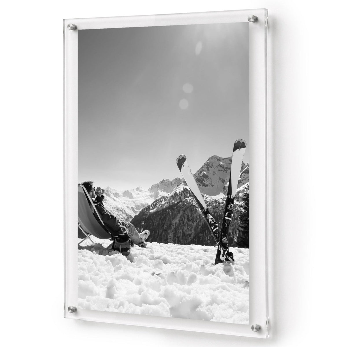Worth the Climb Black & White Acrylic Wall Art Print