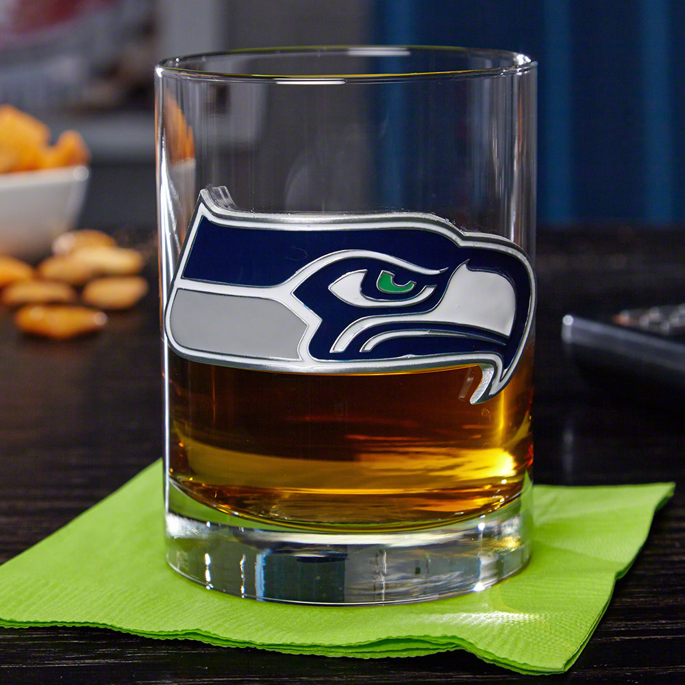 Seattle Seahawks Rocks Glass (Engravable)