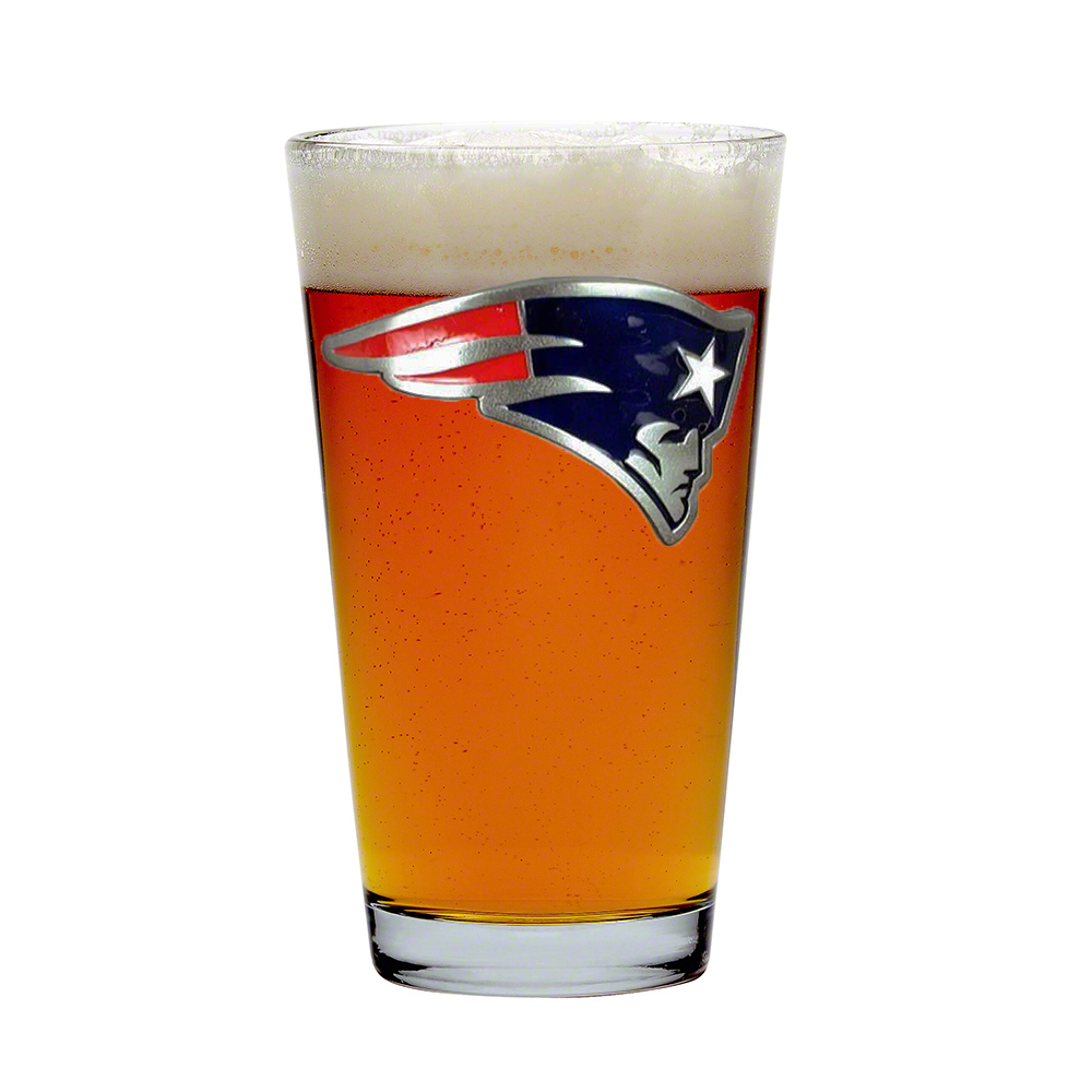 New England Patriots Super Bowl LIII 53 Champions Satin Etch 16 Ounce Pint Glass