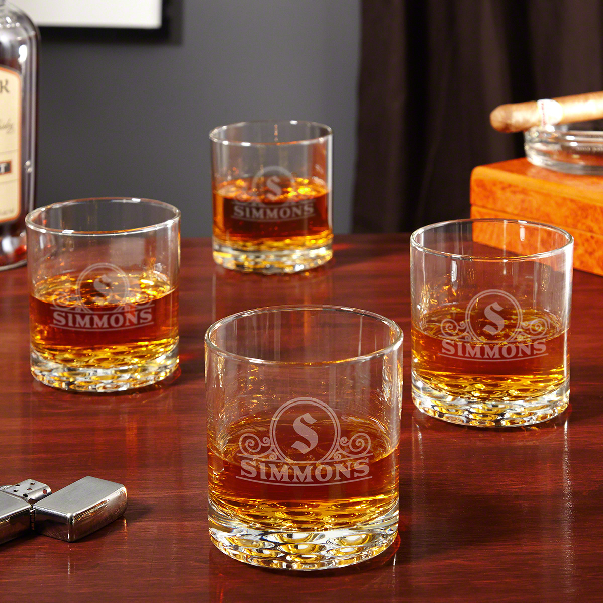 Canton Personalized Whiskey Glasses Set