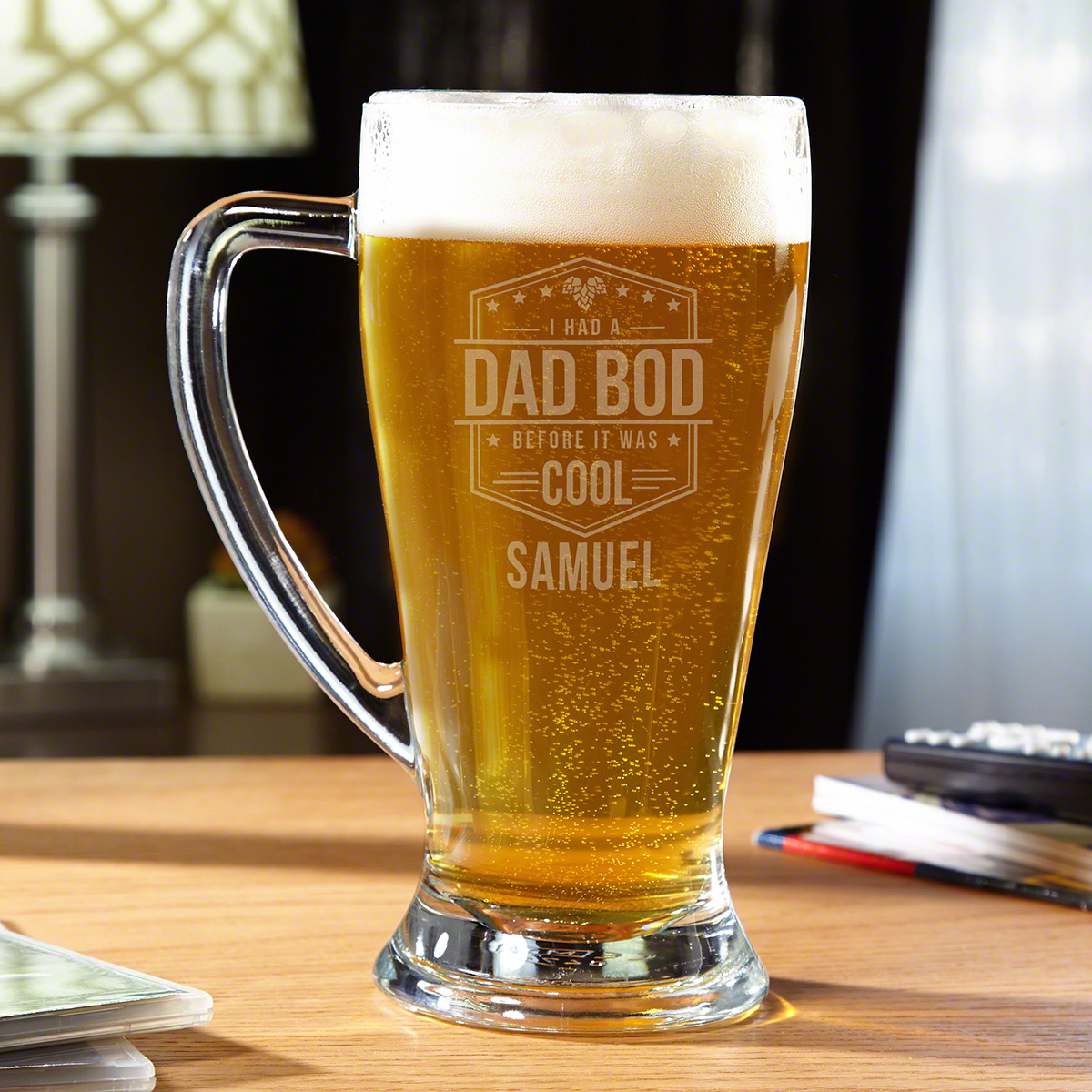 Grumpy Fkers Club Father's Day Glass Beer Stein 