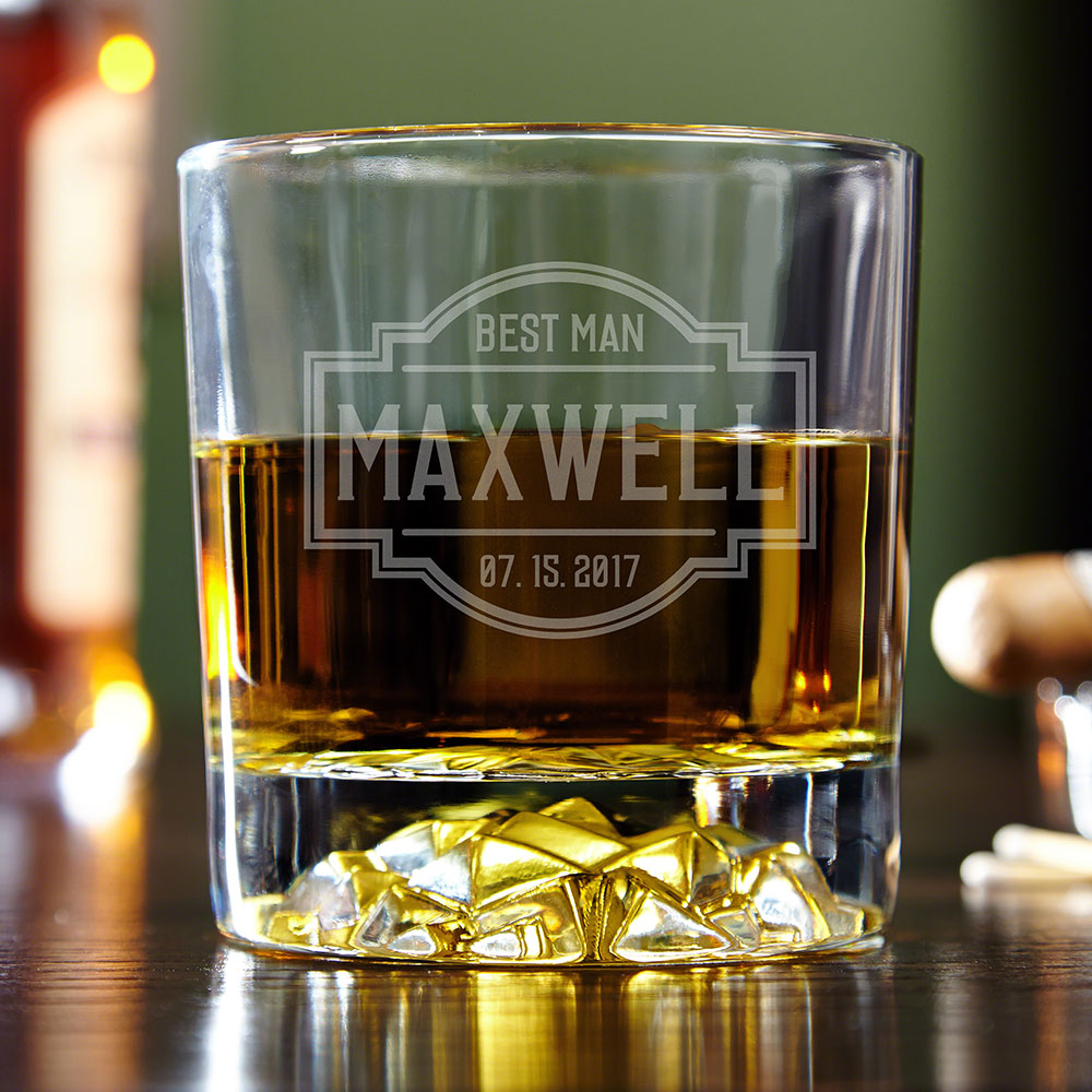 Fremont Engraved Fairbanks Whiskey Glass
