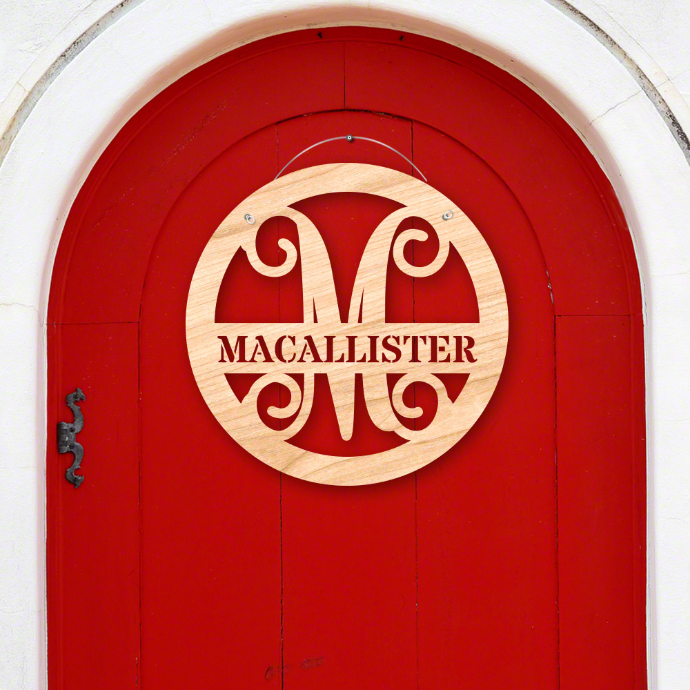 Personalized Thatcher Door Hanger