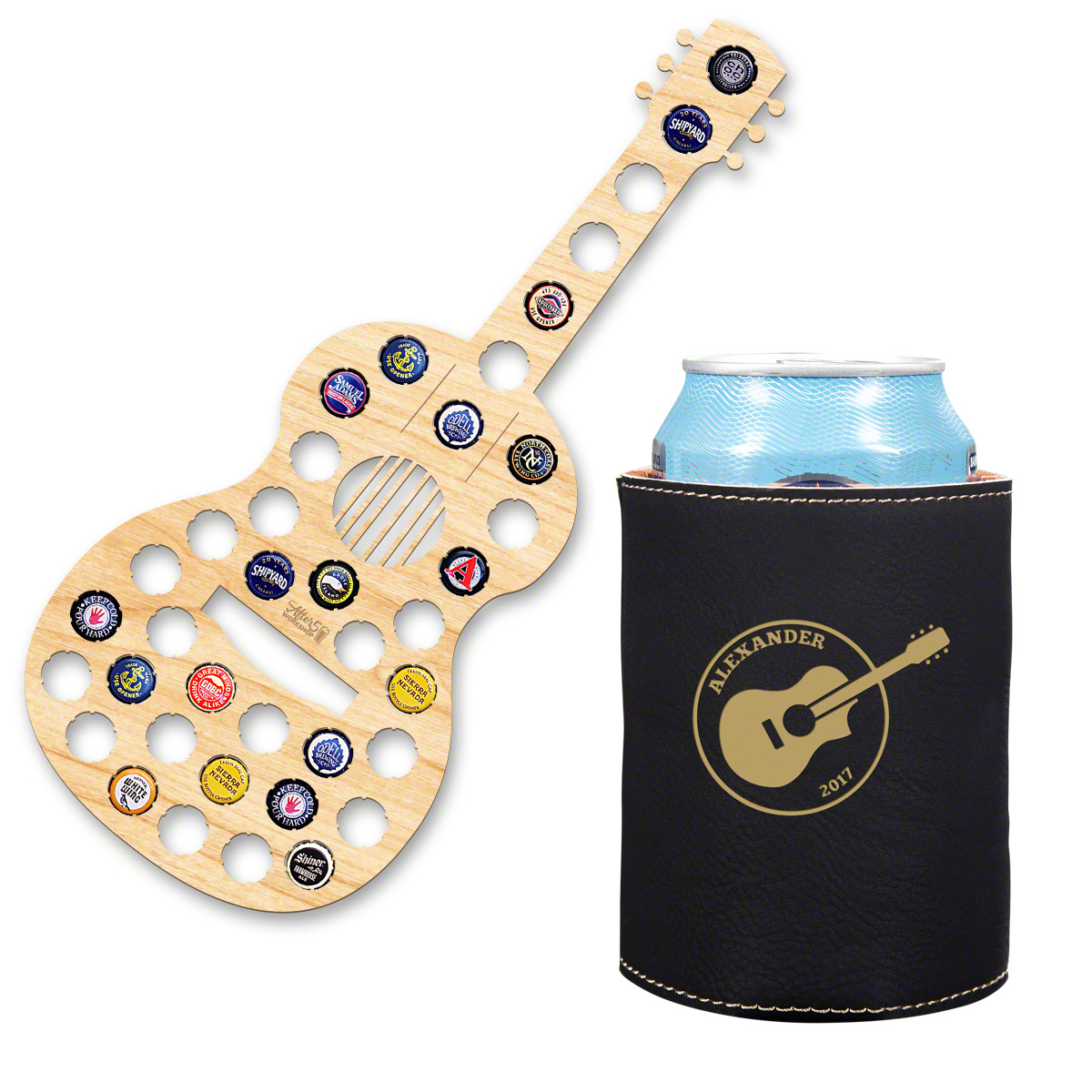 Acoustics Custom Can Holder and Beer Cap Wall Decor