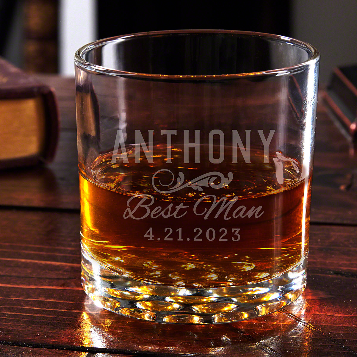 Personalized Groomsman Glasses Engraved Glass Engraved Groomsman Bourbon Rocks Glasses Groomsman Whiskey Glasses Etched Whiskey Glasses