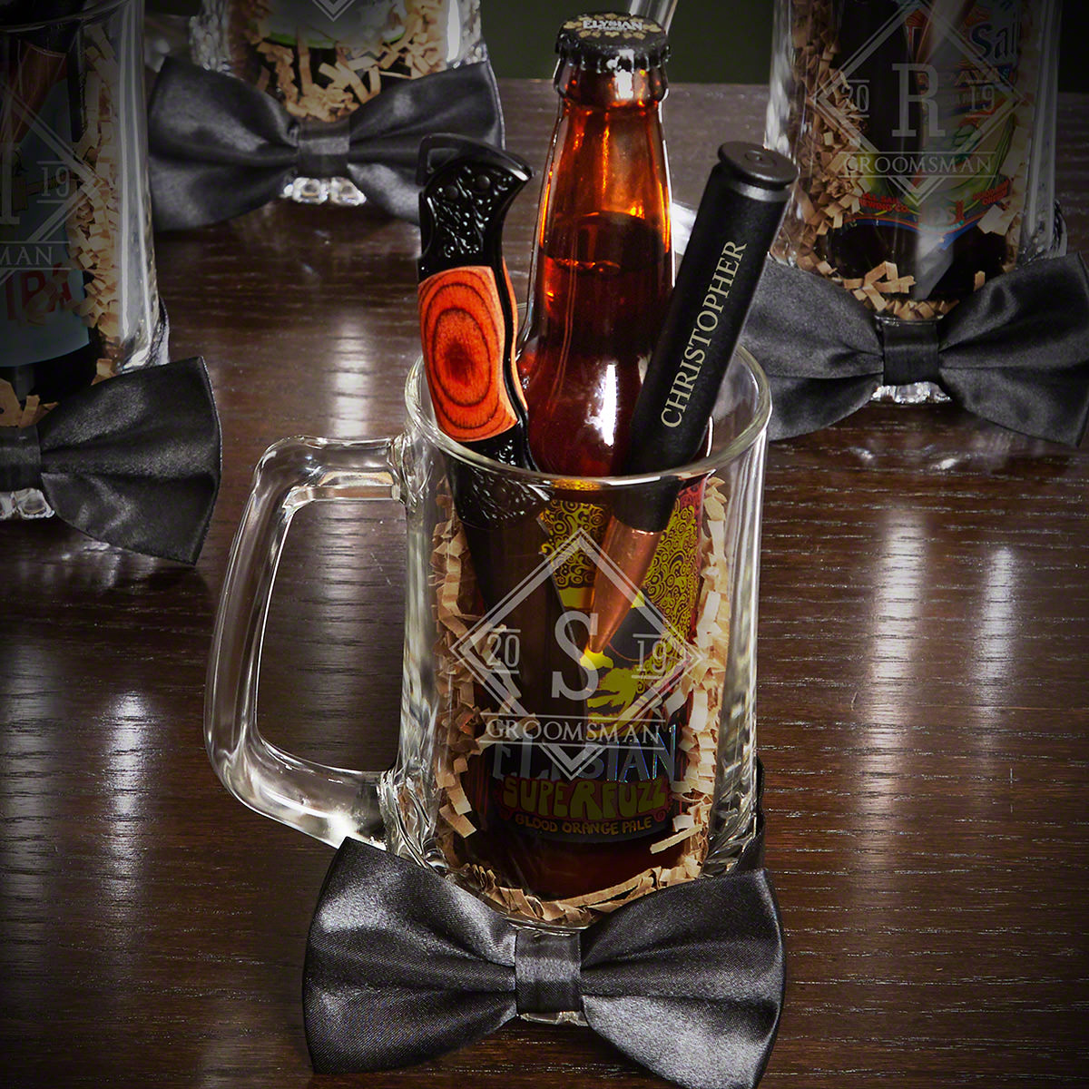 Drake Engraved Beer Mug Set – Beer Gift for Men