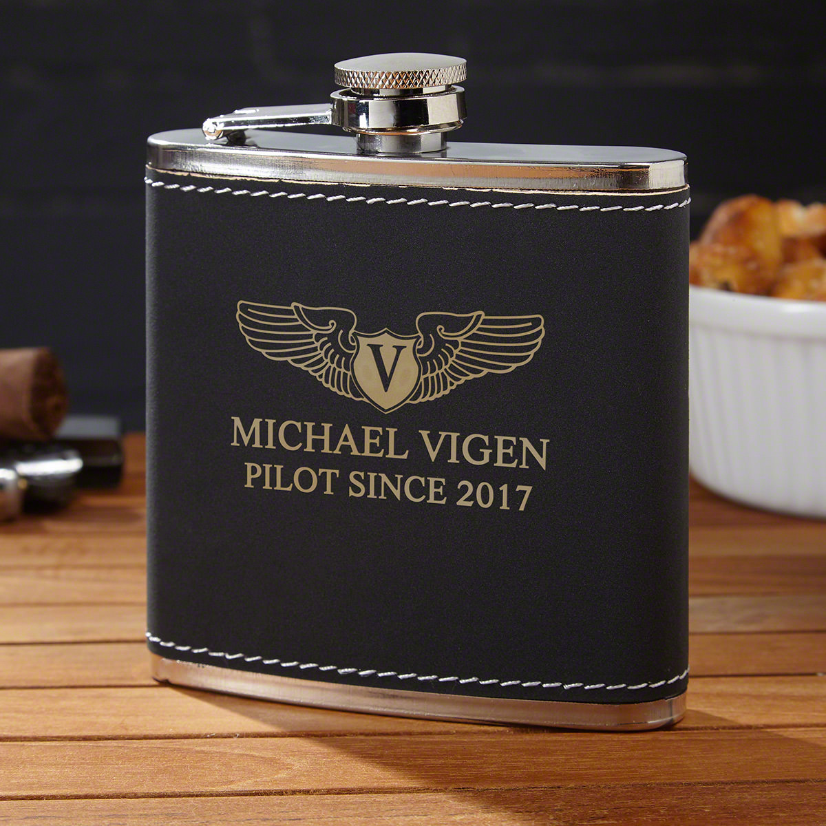 Take Flight Custom Flask – Aviator Gift