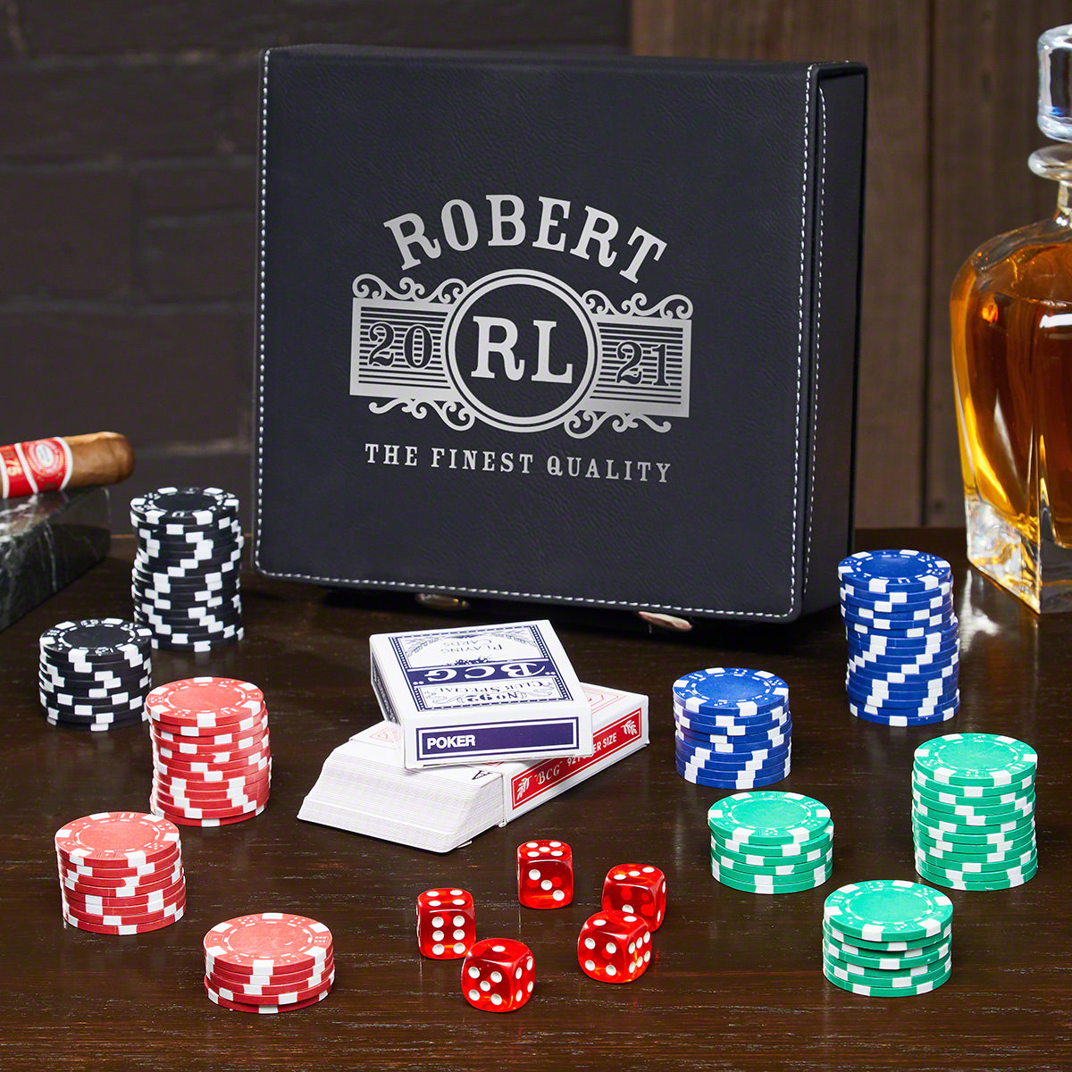 Marquee Personalized Poker Set
