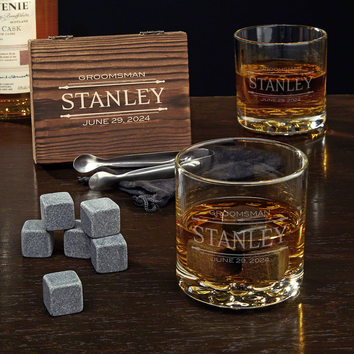 Stanford Personalized Whiskey Set - Gift for Groomsmen