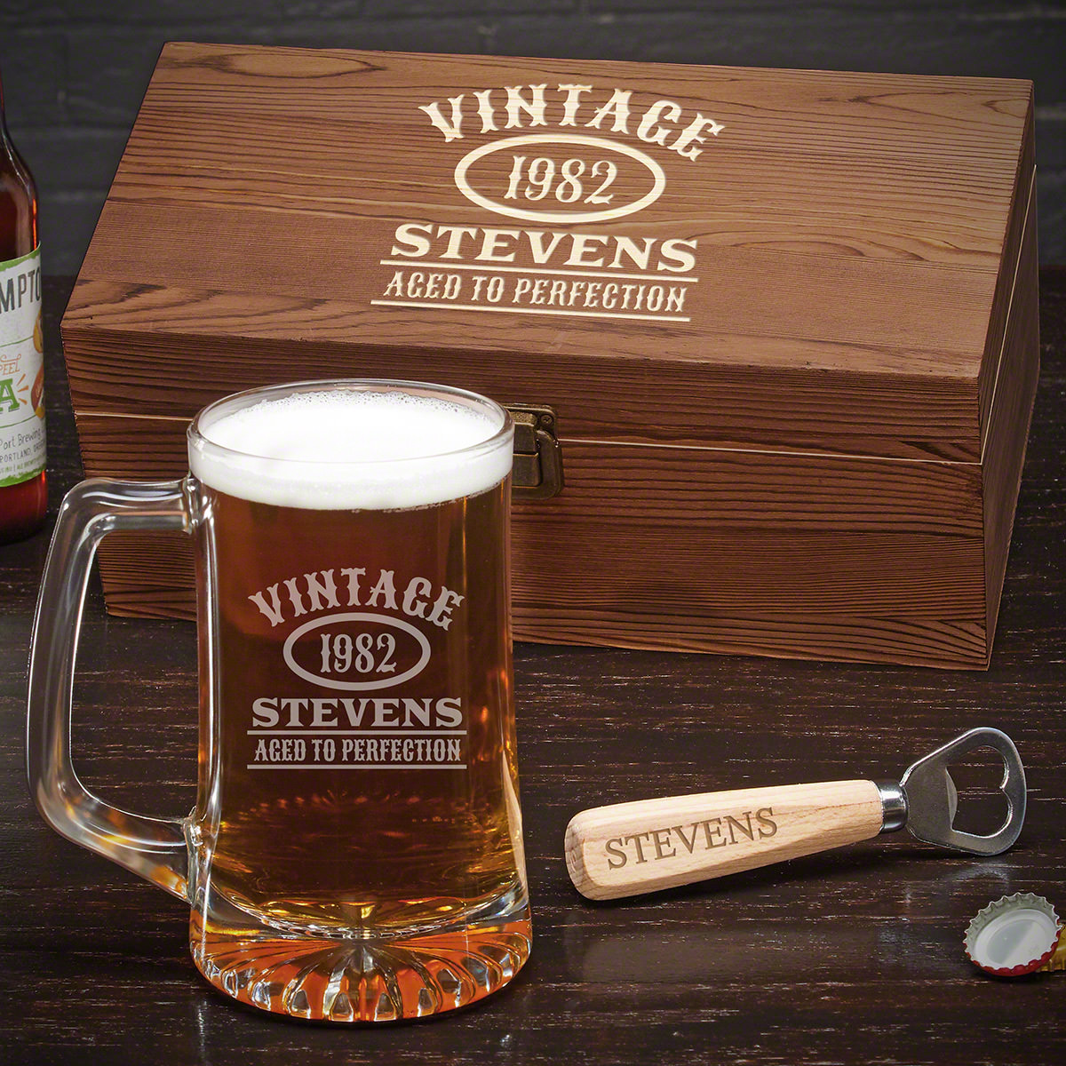 Aged to Perfection Custom Beer Gift for Men