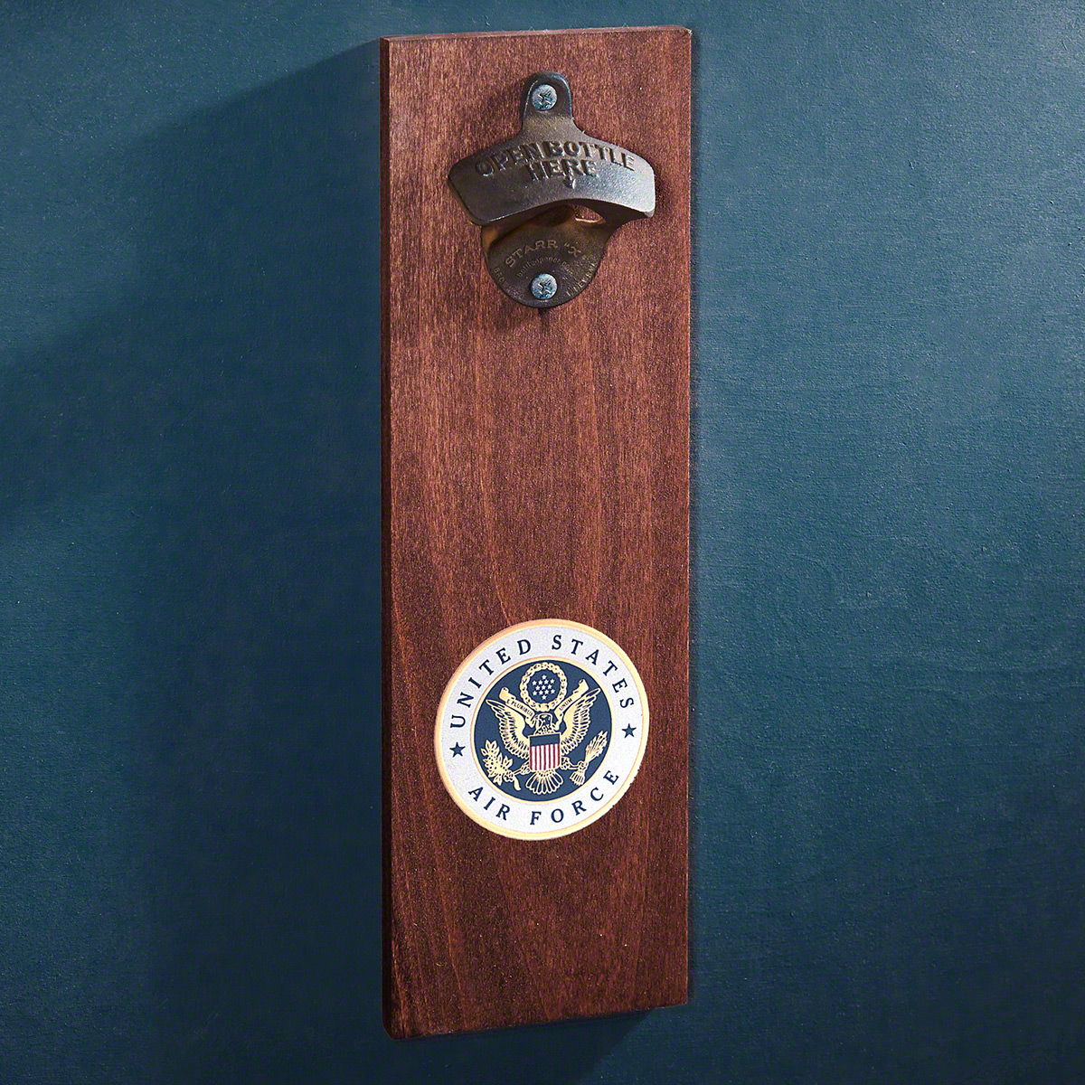 Air Force Crest Wall-Mounted Bottle Opener Gift for Military