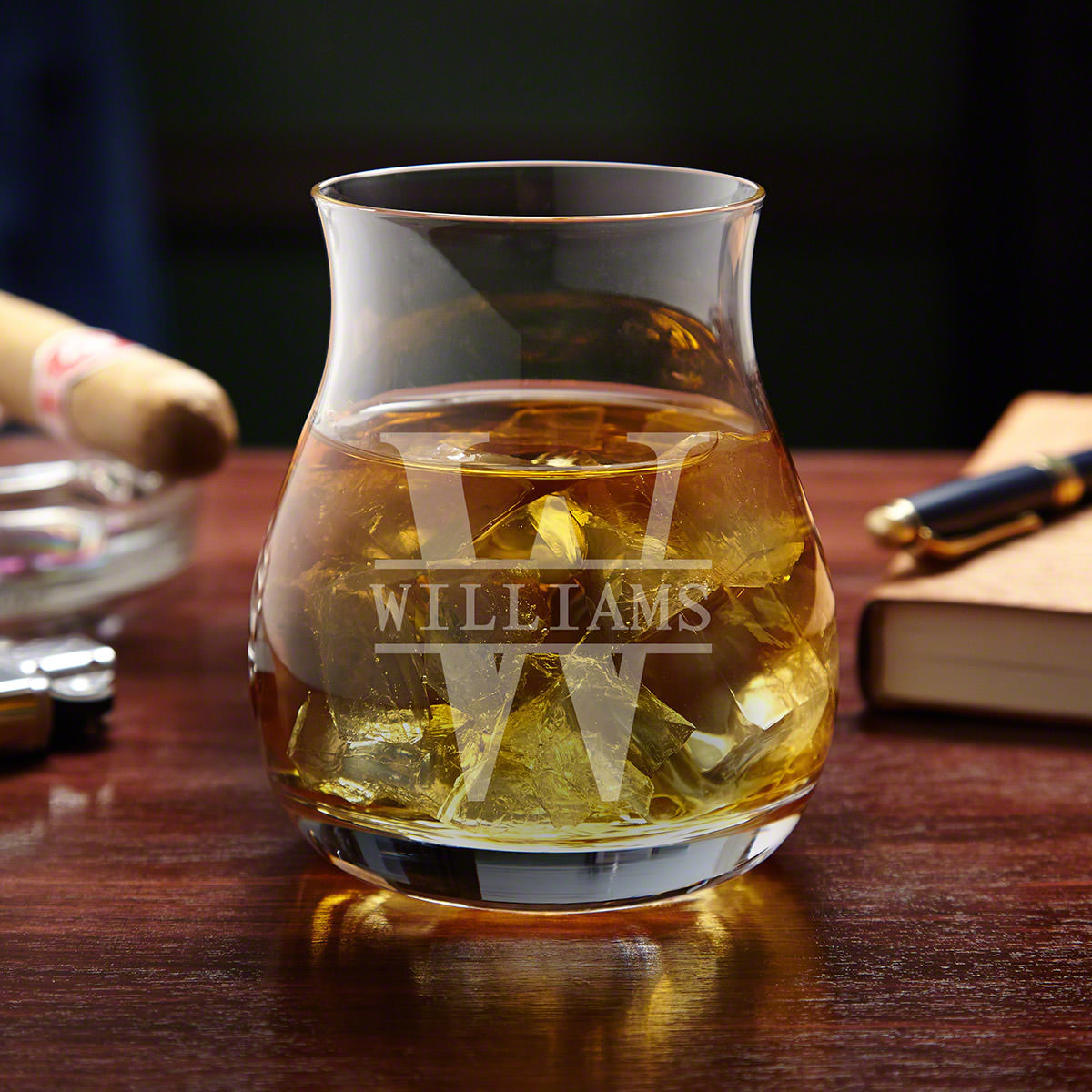 Oakmont Engraved Canadian Glencairn Whisky Glass