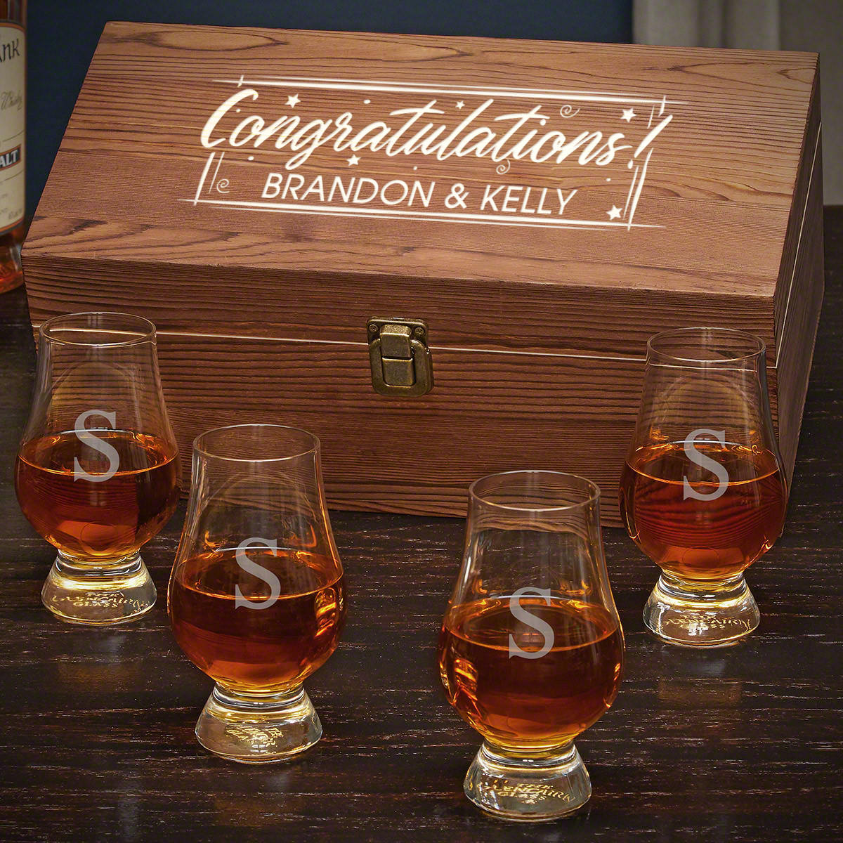 Time to Celebrate Personalized Whiskey Congratulations Gift for Men