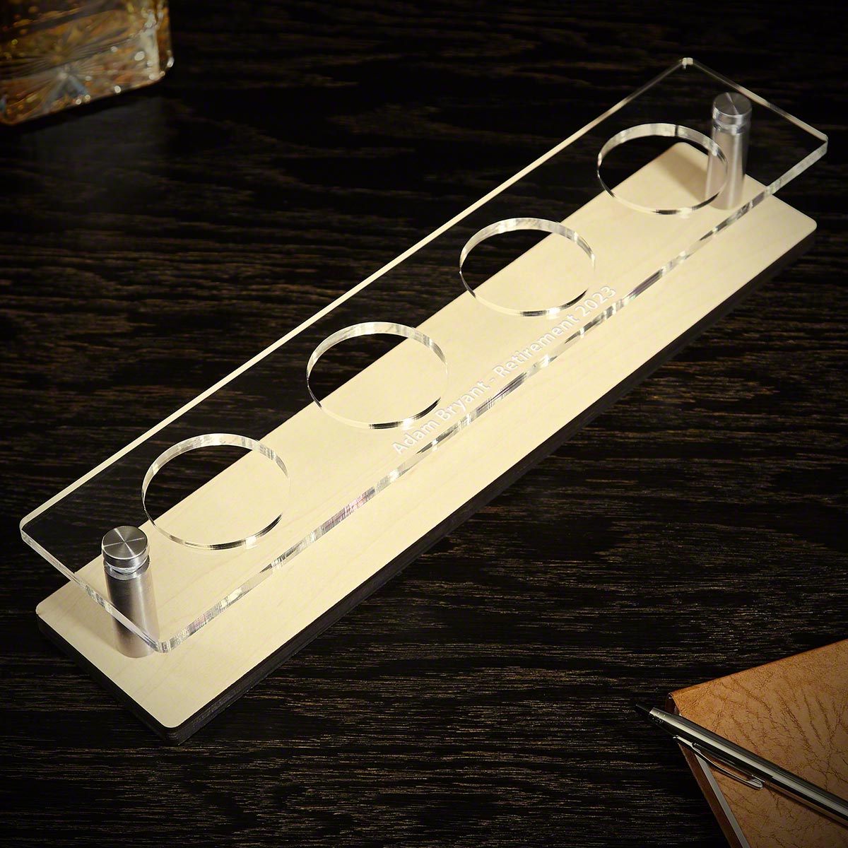 Acrylic Personalized Serving Tray for Glencairn Glasses