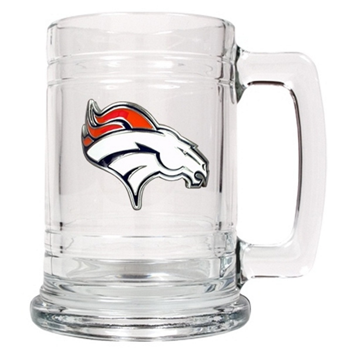 Denver Broncos Glass Beer Tankard (Engravable)