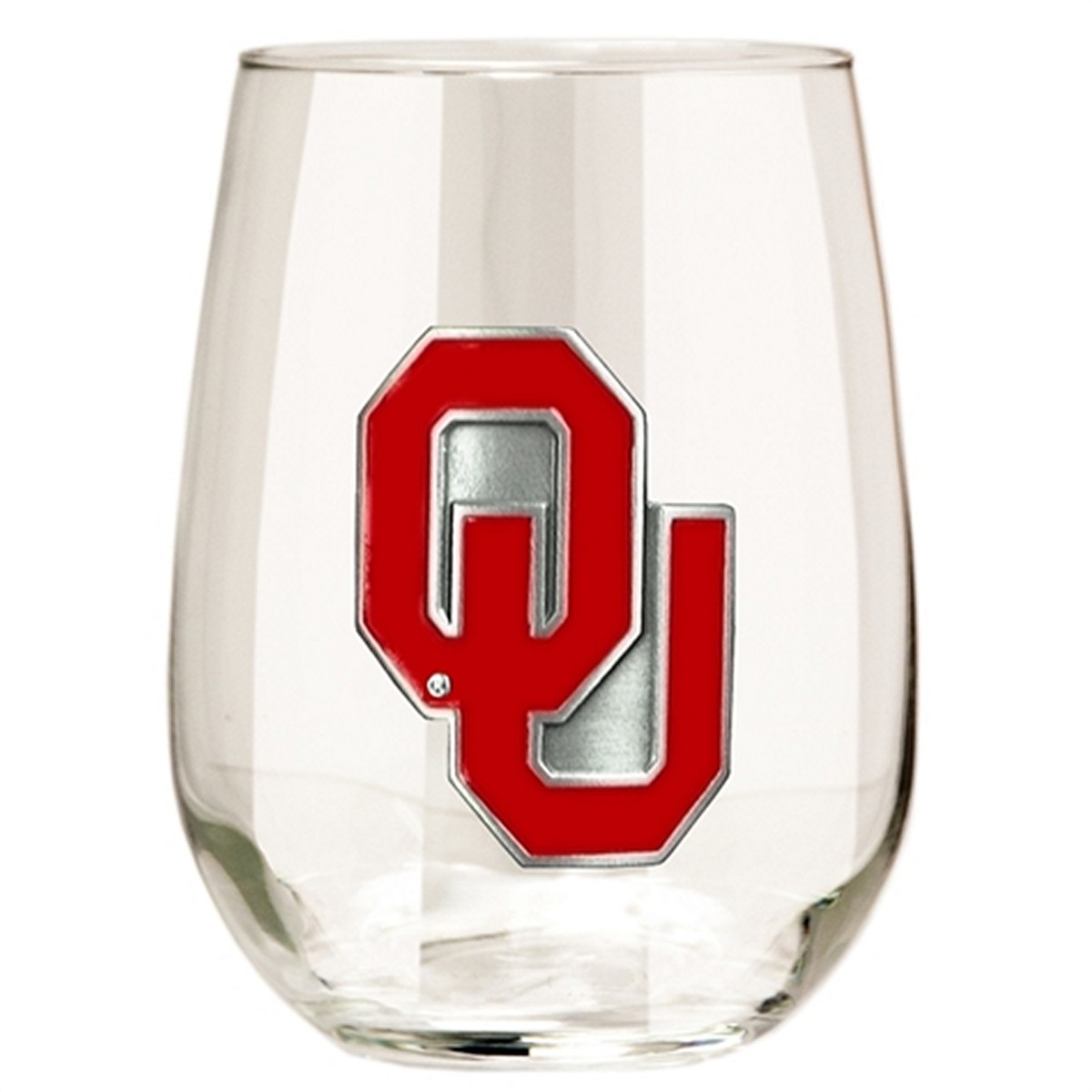 Oklahoma University Stemless Wine Glass (Engravable)