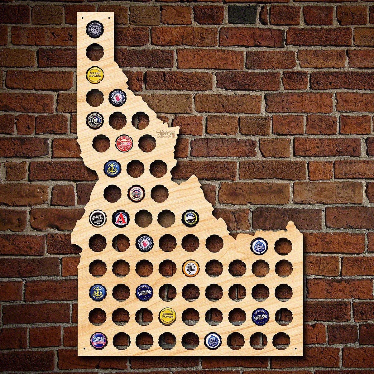 Idaho Beer Cap Map