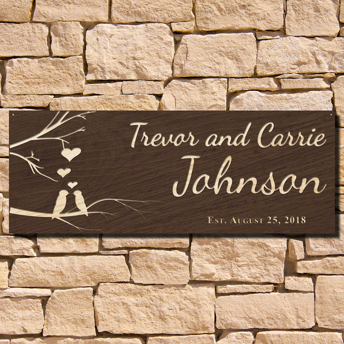 Free as Birds Custom Sign for Couples