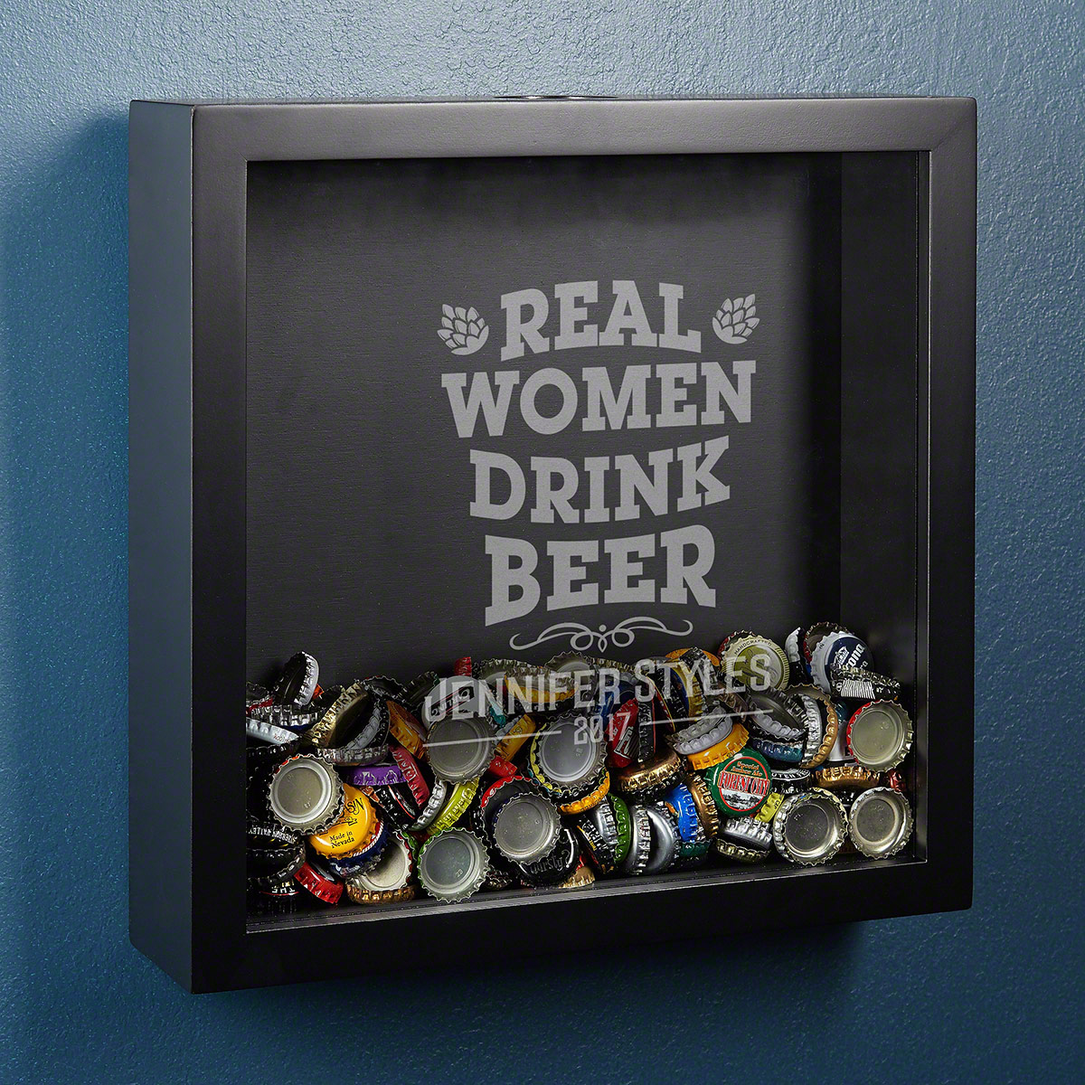 Real Women Drink Beer Personalized Shadow Box
