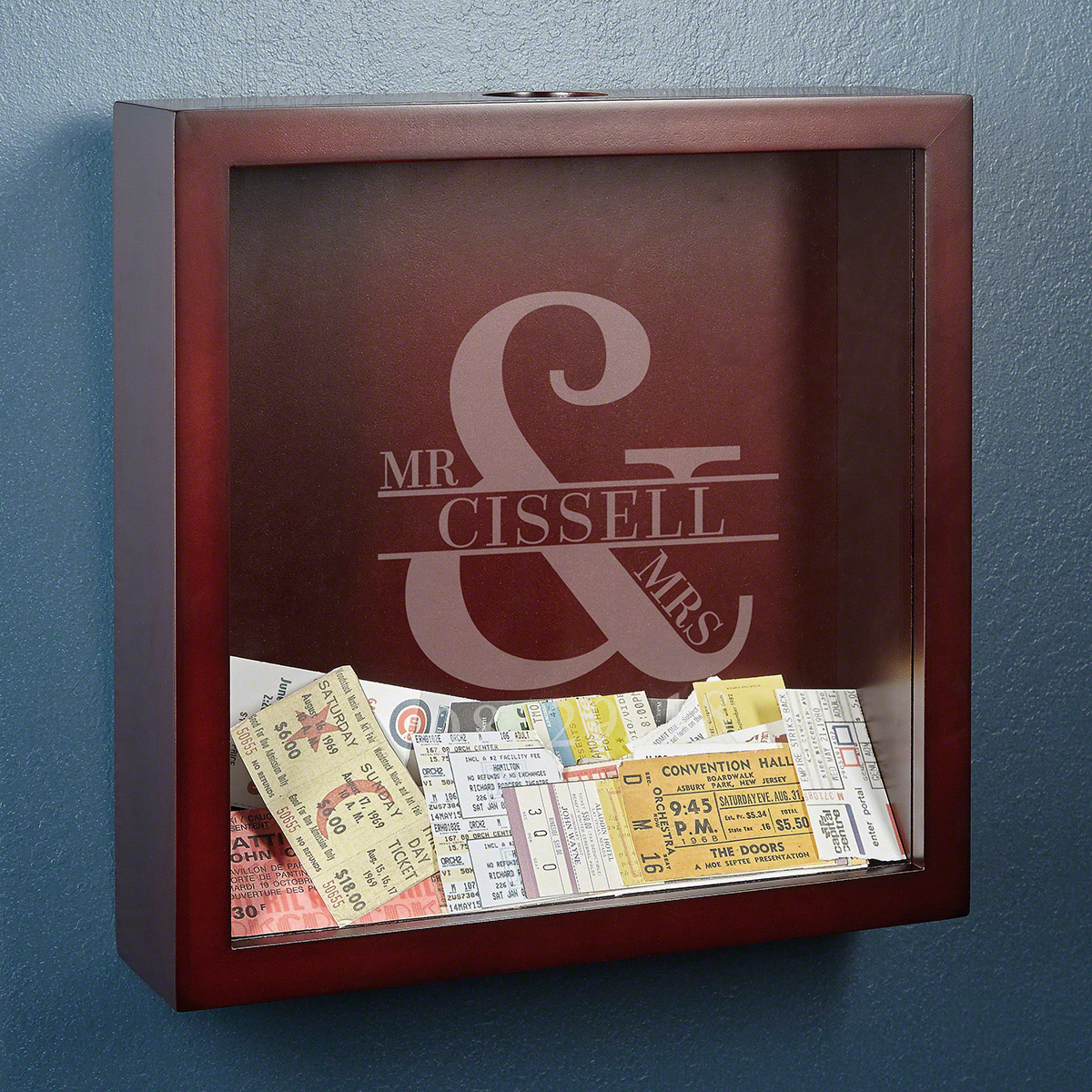 Love &amp; Marriage Personalized Shadow Box for Couples