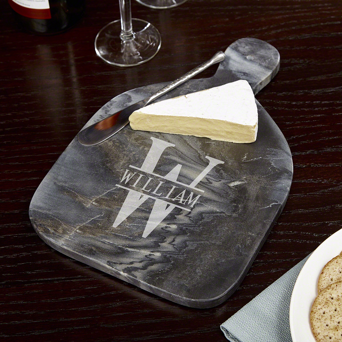 Oakmont Personalized Marble Cheese Board