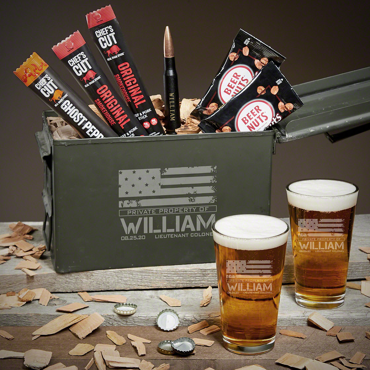 American Heroes Custom 50 Cal Beer Military Gifts