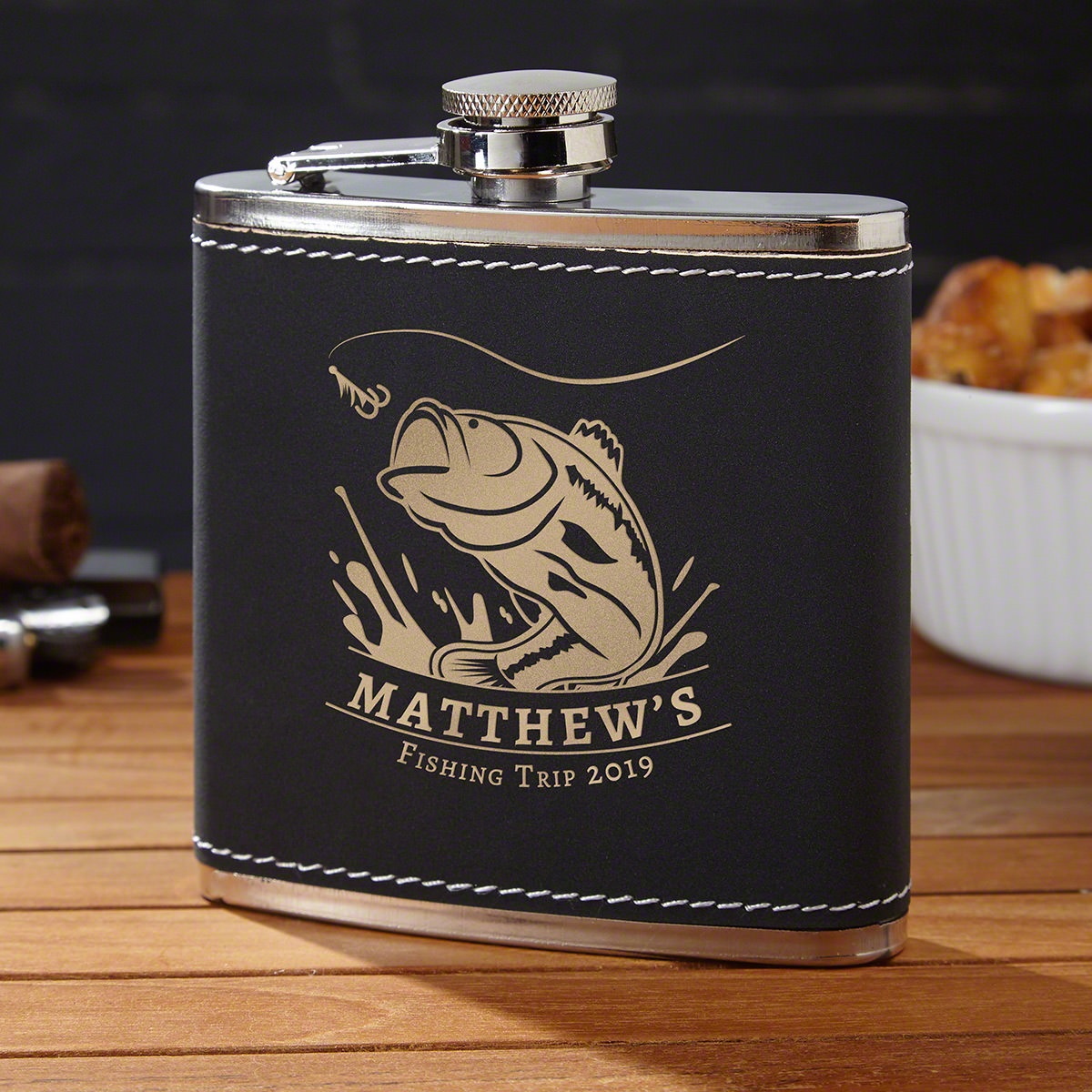 Big Catch Personalized Flask for Fishermen