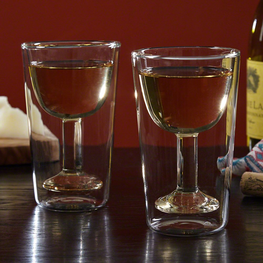 Set of 2 Inc Oenophilia Double Wall Wine Glass 301825