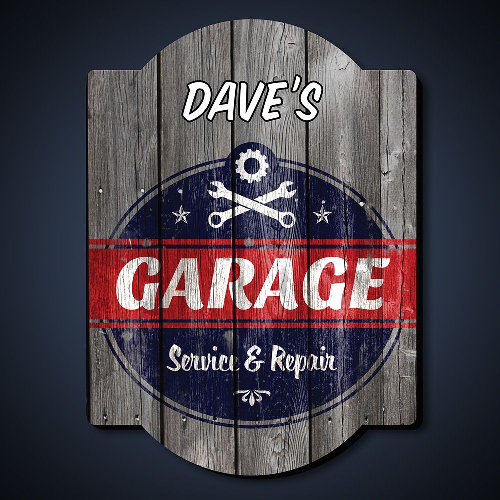Vintage Personalized Garage Sign