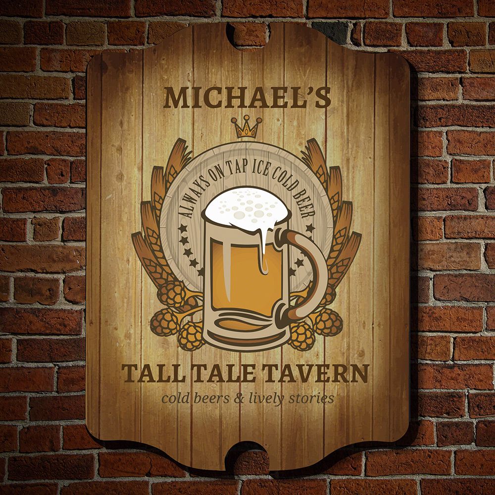 Barley and Hops Personalized  Bar Sign
