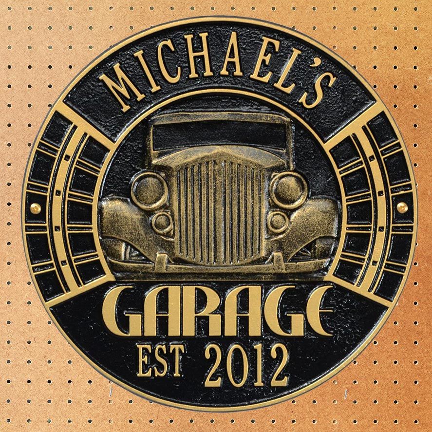 Vintage Car Personalized Garage Sign