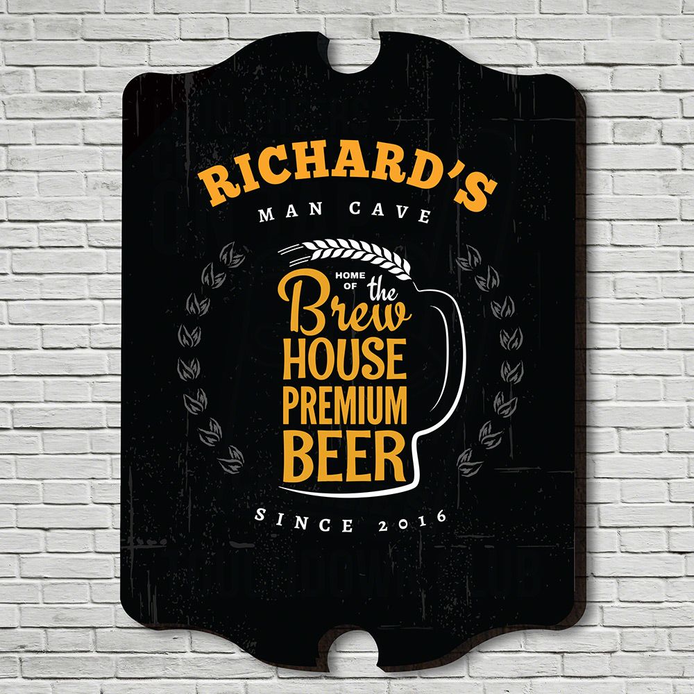 Brew House Personalized Wall Sign