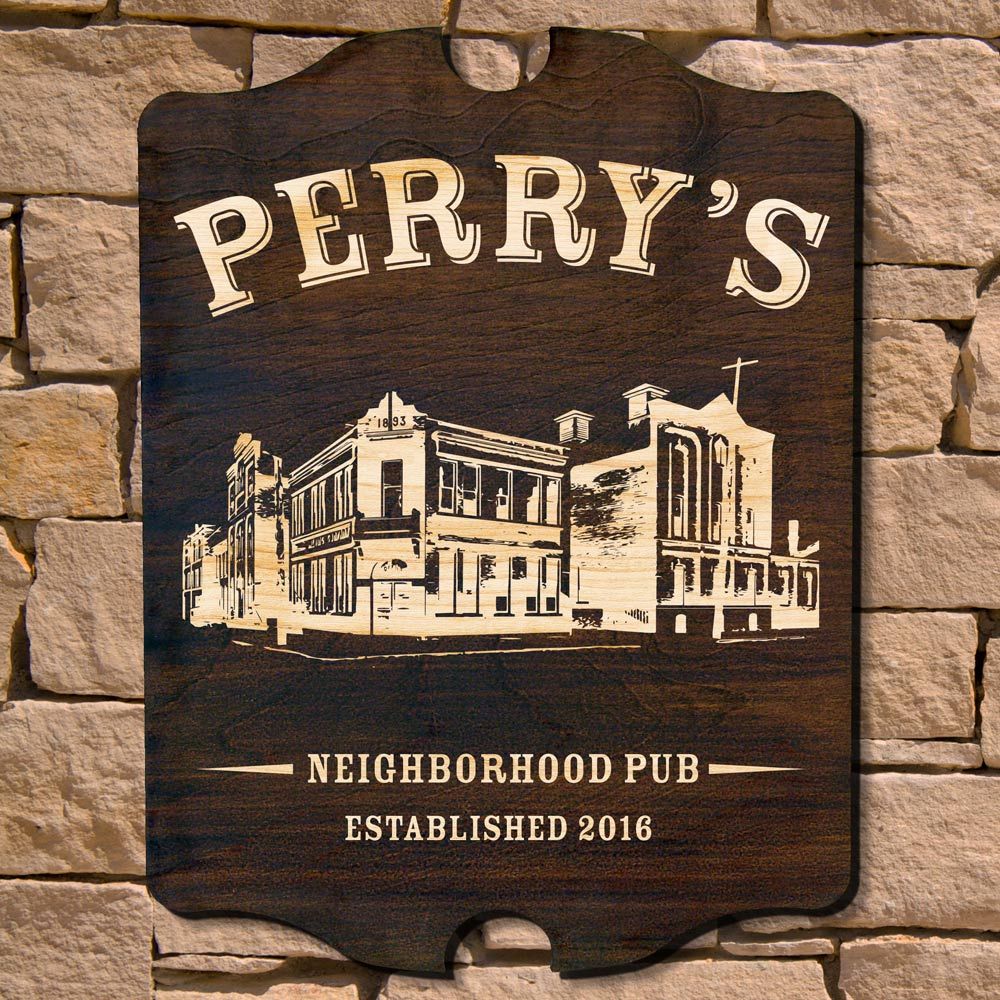 Neighborhood Pub Personalized Bar Sign (Signature Series)