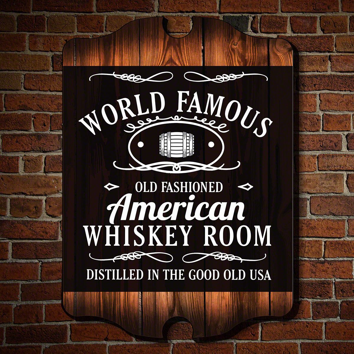 World Famous Whiskey Room Wall Art Sign