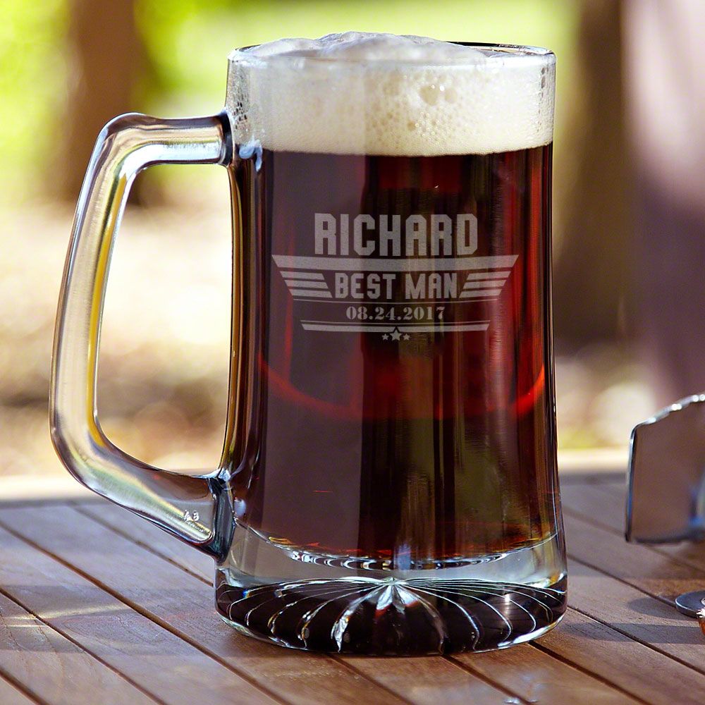 Maverick Custom Glass Beer Mug